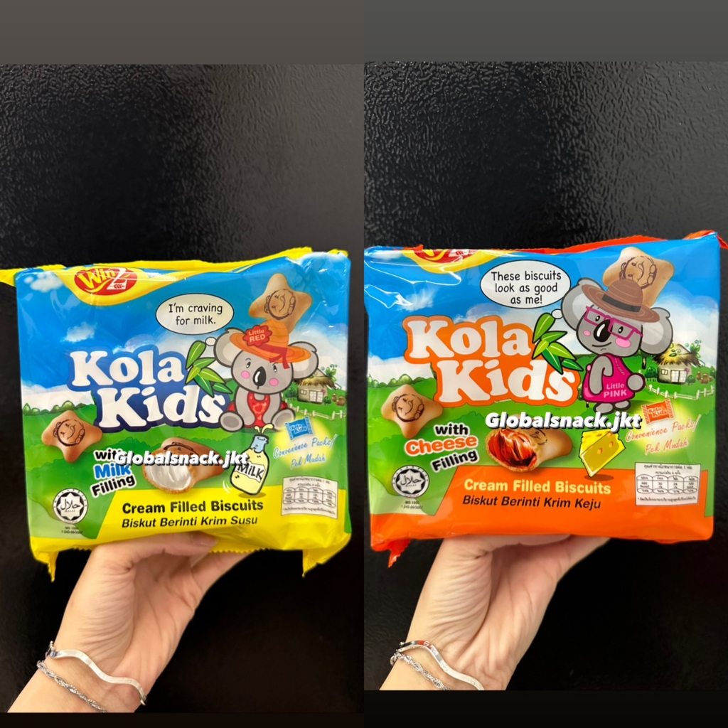 

WIN2 WINWIN KOLA KIDS CREAM FILLING BISCUIT WITH MILK/ CHEESE / STRAWBERRY / CHOCOLATE