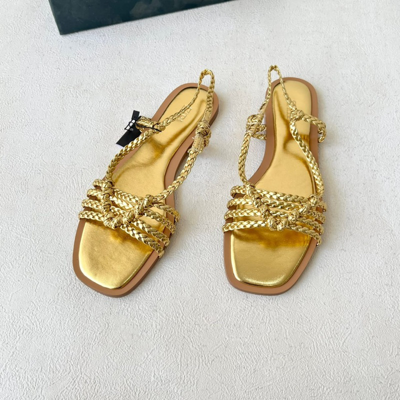 ZS928 Sandal Selop Zara Wanita Sandal Teplek Branded Sandal Tali Perempuan