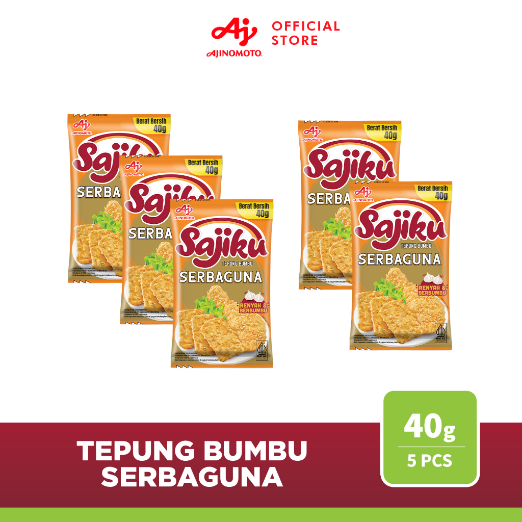 

Sajiku® Tepung Bumbu Serba Guna Sachet 40g (5 pcs)