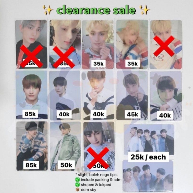 photocard txt taehyun hueningkai pc