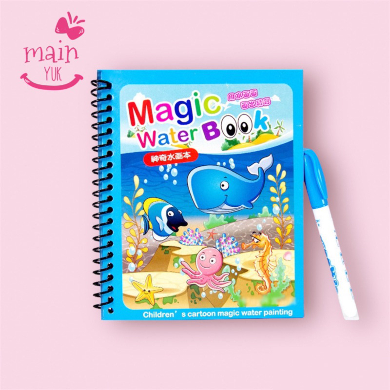 

Mainyuk - Magic Water Book Buku Mewarnai Air Buku Ajaib