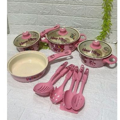 set panci pink hellokity