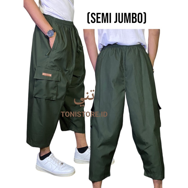 Celana Sirwal Semi Jumbo Model Cargo/ Sirwal ikhwan/ Laa isball