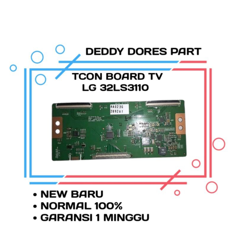 TCON TIKON TCON BOARD PAPAN LAYAR TV LG 32LS3110