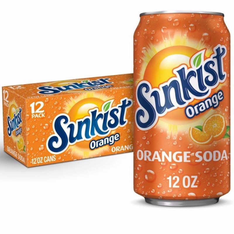 

1 KRAT | MINUMAN SUNKIST KALENG 325ml | SUNKIST | ORANGE | JERUK | DRINK | SUNKIST CAN