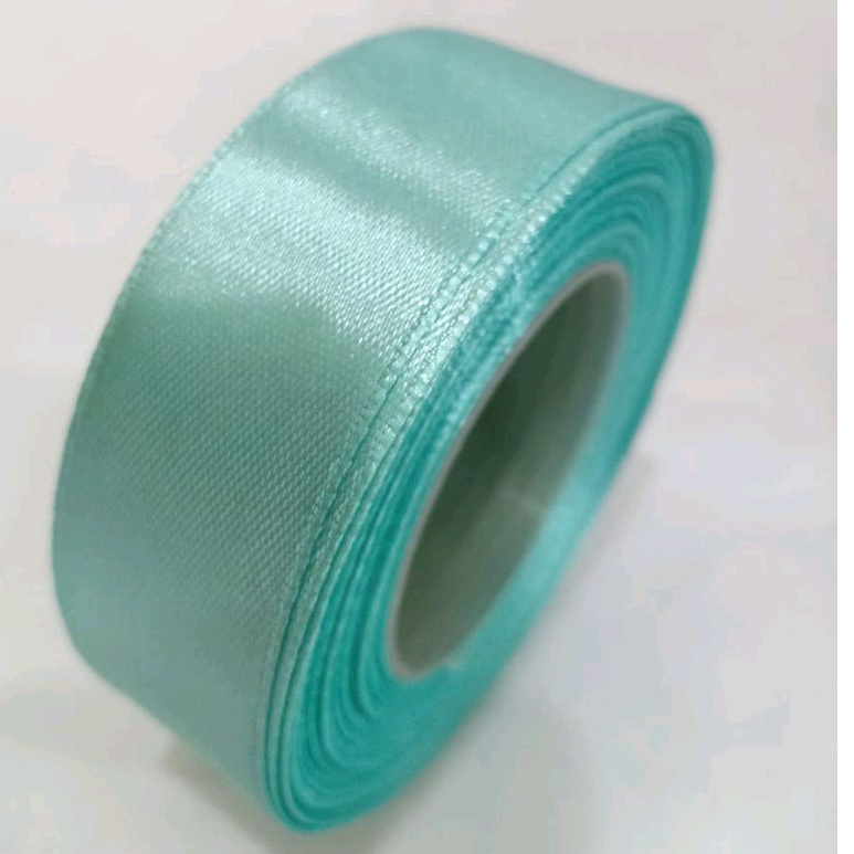 

Pita satin hijau tosca 1 inch / 2.54 cm Per roll