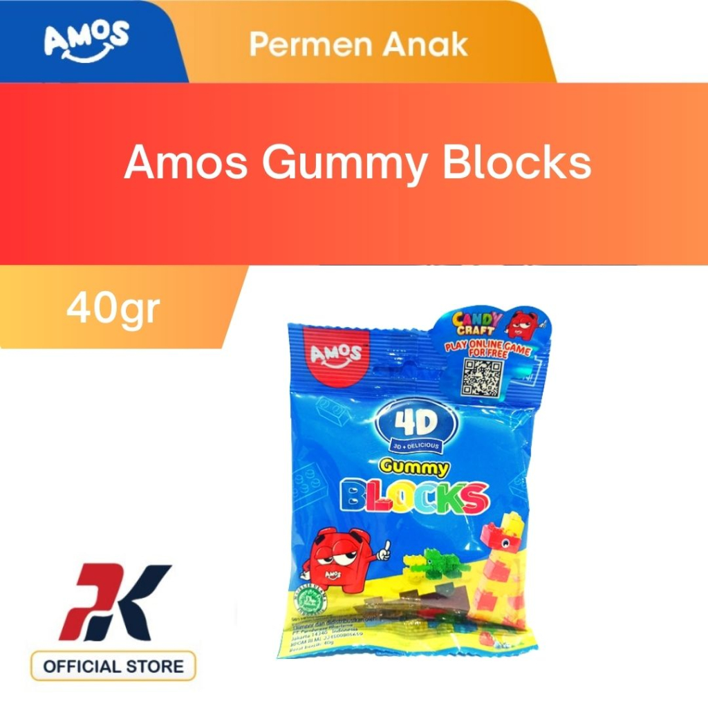 

Amos Gummy Blocks - 40gr