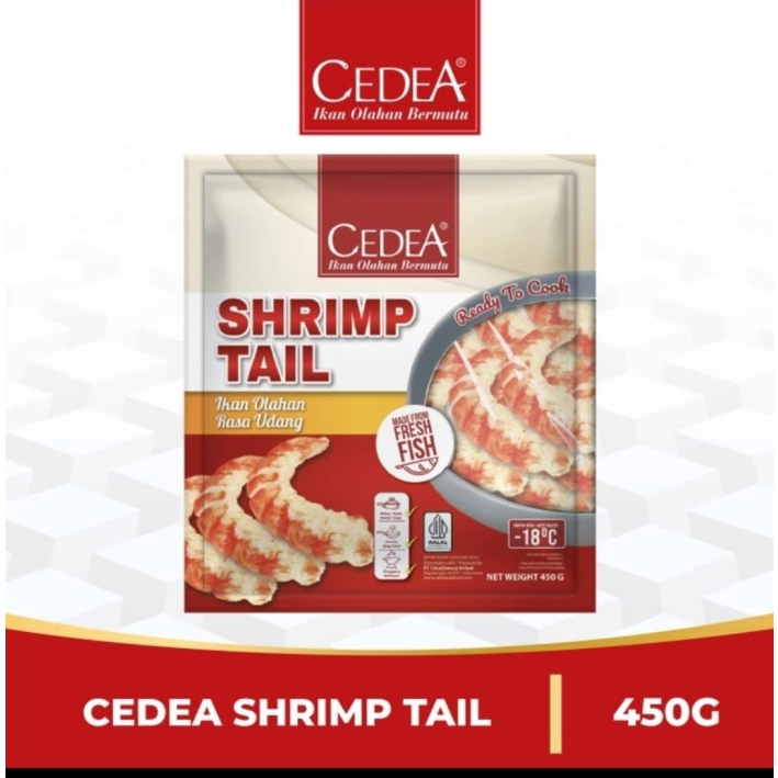

Shrimp Tail Cedea 450gr | Ikan Olahan Rasa Udang | CEDEA Shrimp Tail 450gr