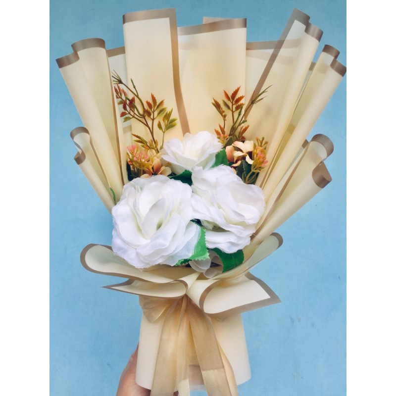 bunga mawar putih artificial