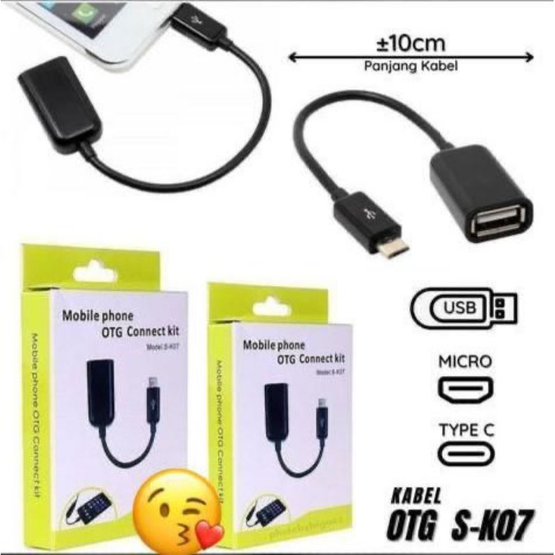 Kabel otg OTG kabel otg micro Kabel otg type c