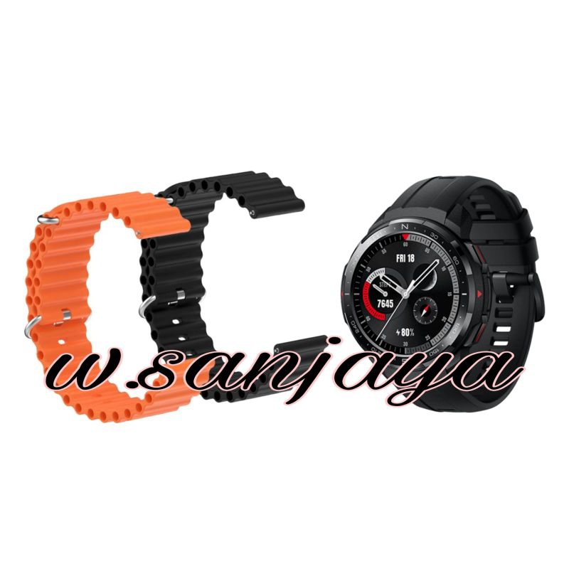 TALI JAM HONOR WATCH GS PRO HONOR WATCH MAGIC 2 46MM SRRAP SILICONE OCEAN BAND RUBBER