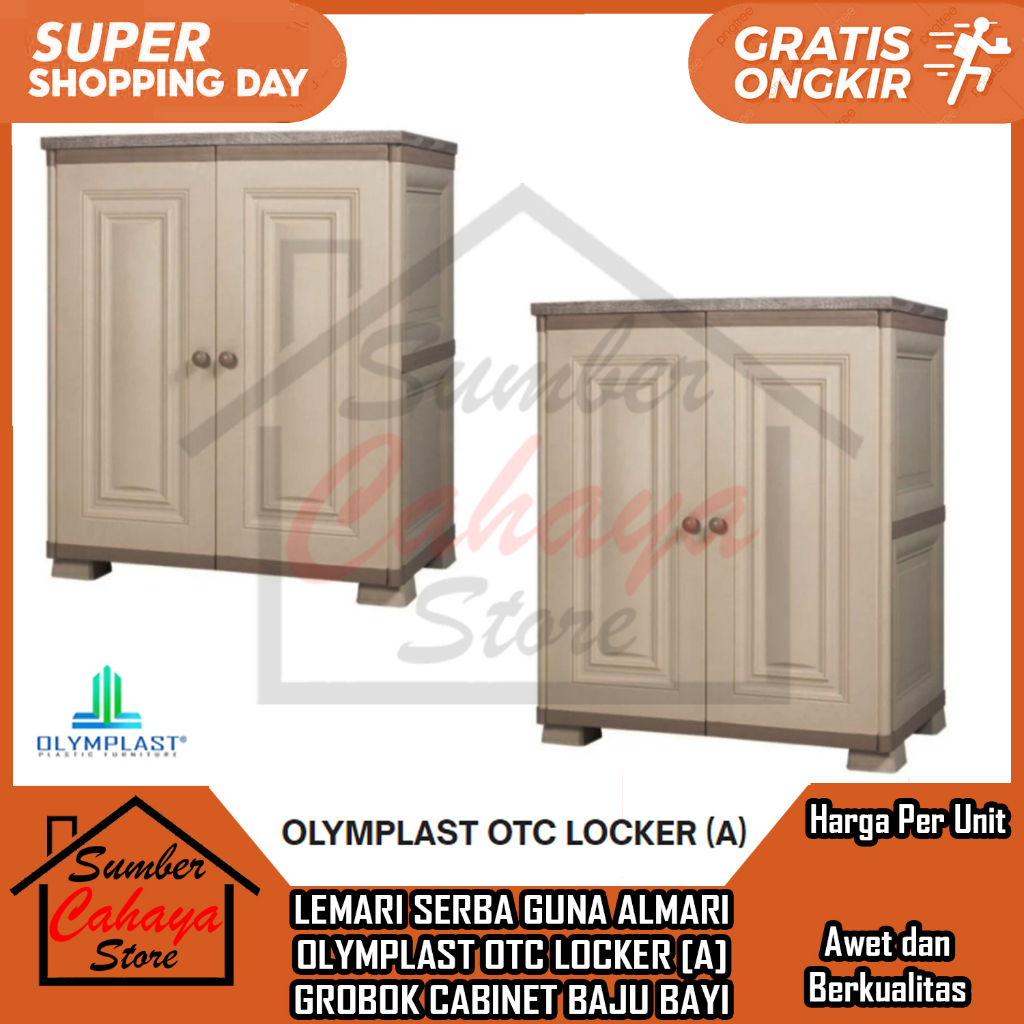 [Kargo] LEMARI SERBA GUNA ALMARI OLYMPLAST OTC LOCKER [A] GROBOK CABINET BAJU BAYI RACK SUSUN SANDAN