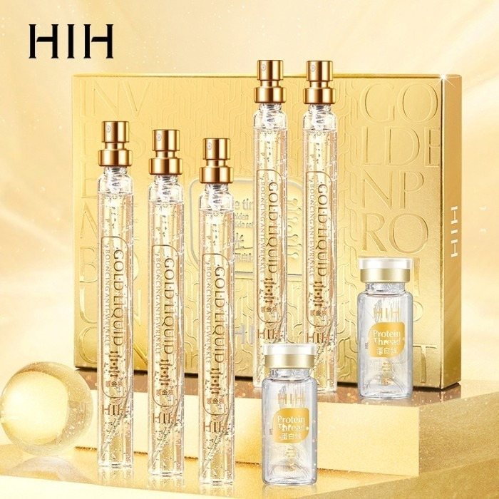HIH Set Benang Kolagen Emas Benang Protein Emas Serum Pengencang Wajah