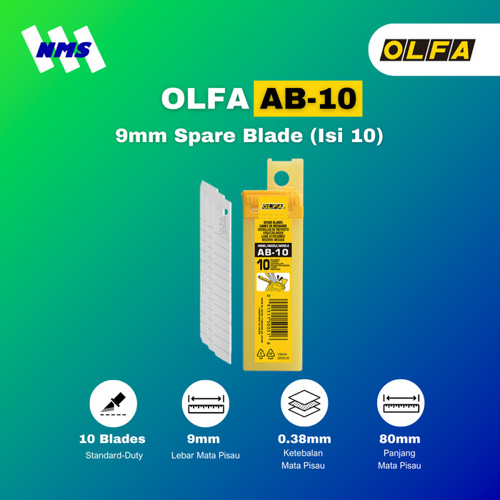 

OLFA AB-10 Spare Blade (10Pcs Pack) Original