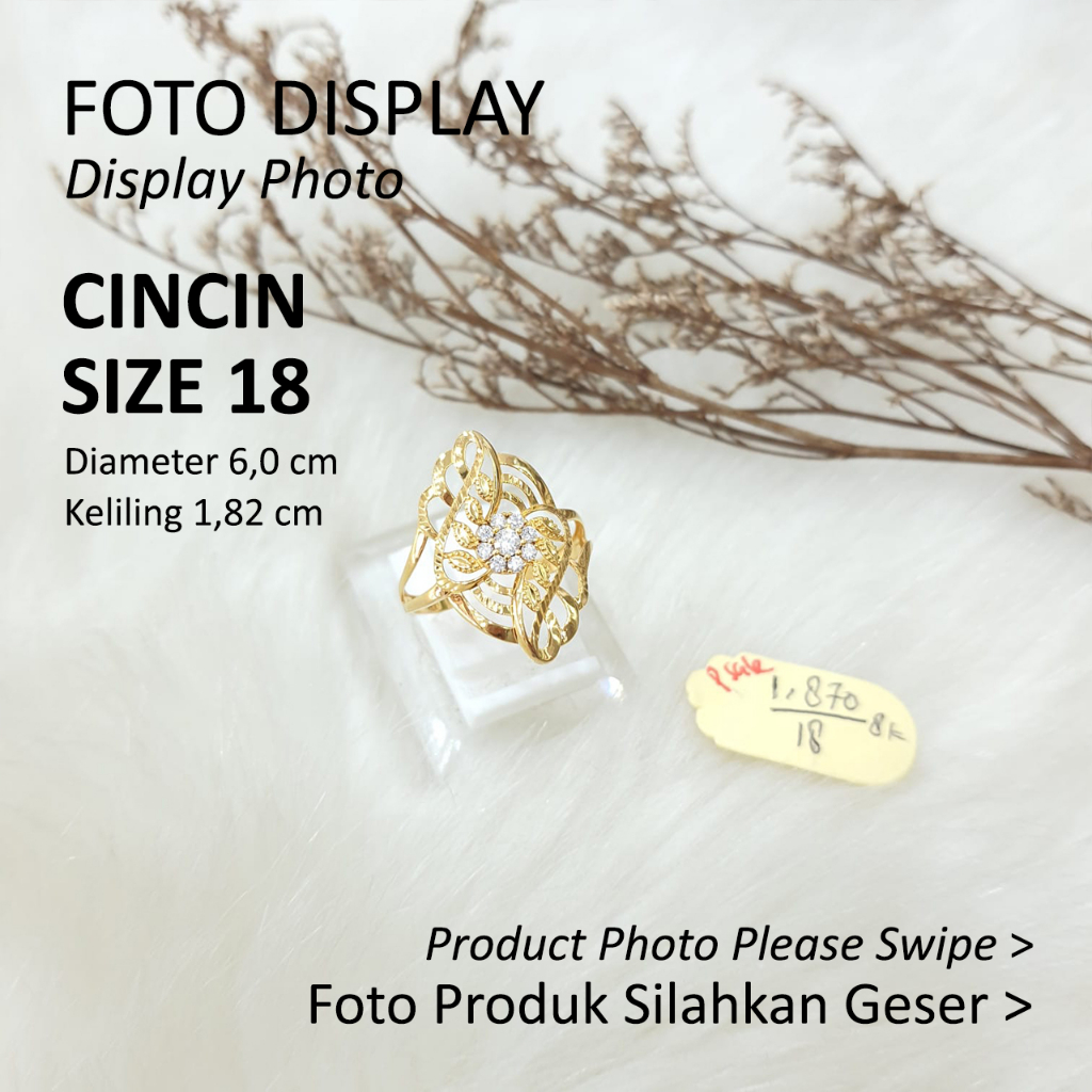 LMG CINCIN EMAS SIZE 18 - 375 9K - GOLD