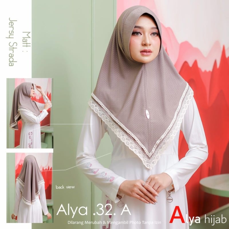 Jilbab Bergo Simple Instan Alya A32 Ori Alya Hijab