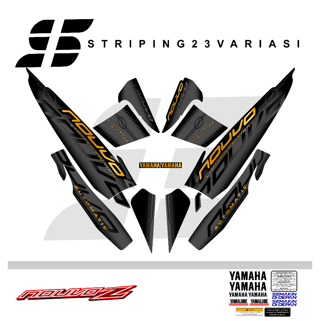 STRIPING NOUVO LELE / NOUVO Z - VARIASI -  GRAFIS 004