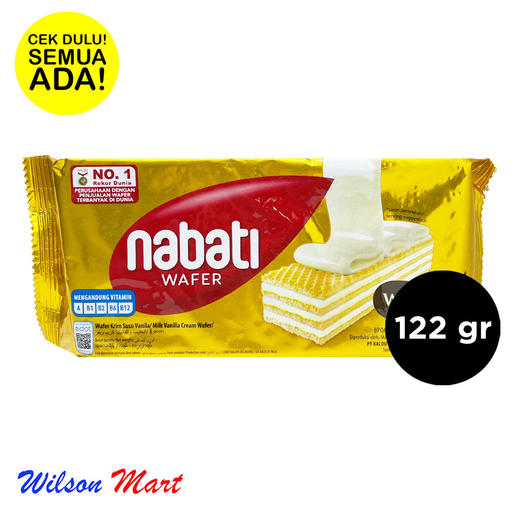 

RICHOCO NABATI WHITE WAFER KRIM VANILLA 122 GRAM