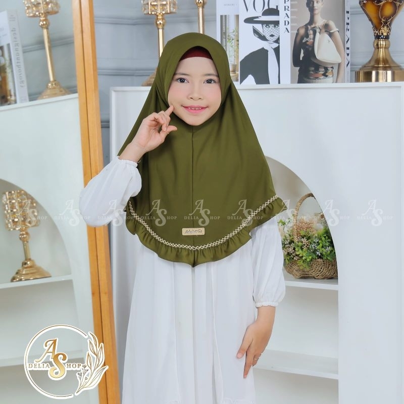 HIJAB JARSEY SPANDEK PREMIUM PET ANAK PICKOT REMPEL