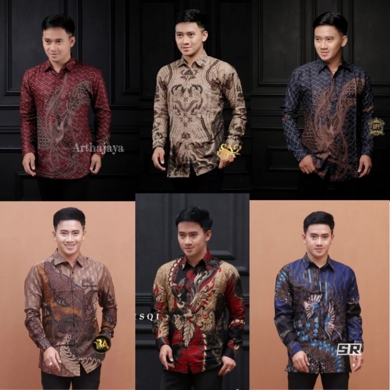 Baju batik pria / Baju batik pria dewasa / Baju batik lengan panjang / Baju batik Pekalongan