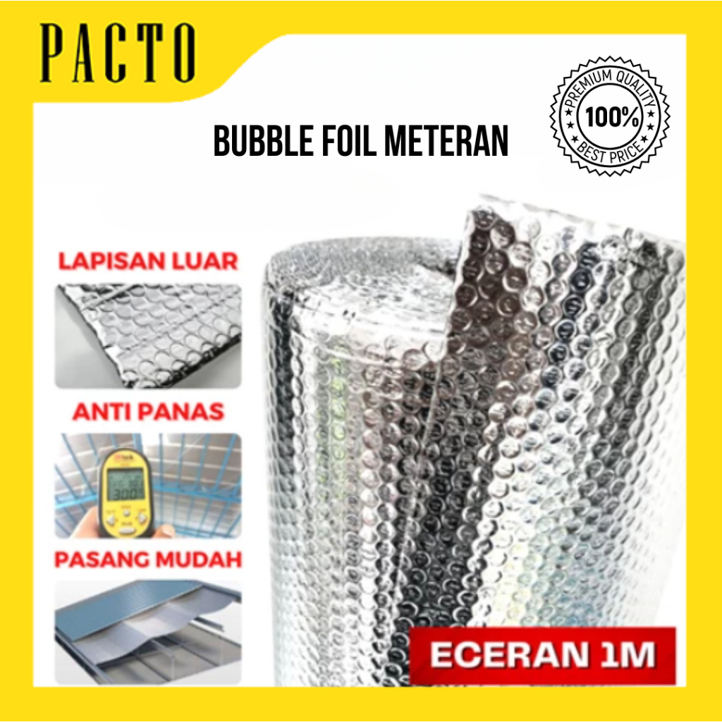 Bubble Foil Ecer bubble Aluminium Meteran Bubble Foil Meteran Premium
