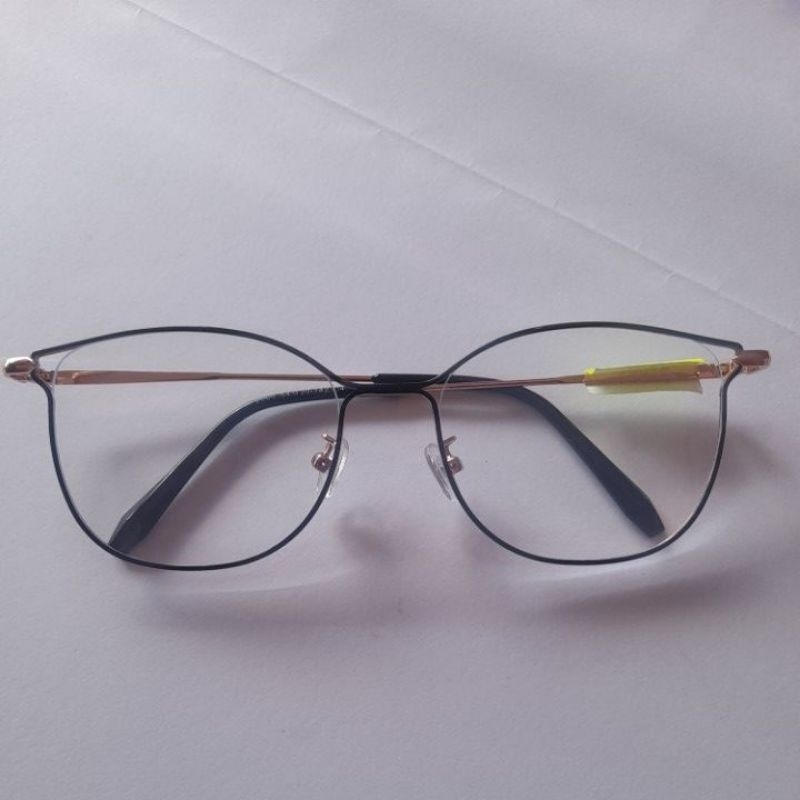 FRAME KACAMATA 2065 HITAM KOMBINASI GOLD