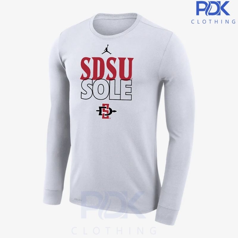 Kaos Baju Basketball Lengan Panjang NBA San Diego State Legend