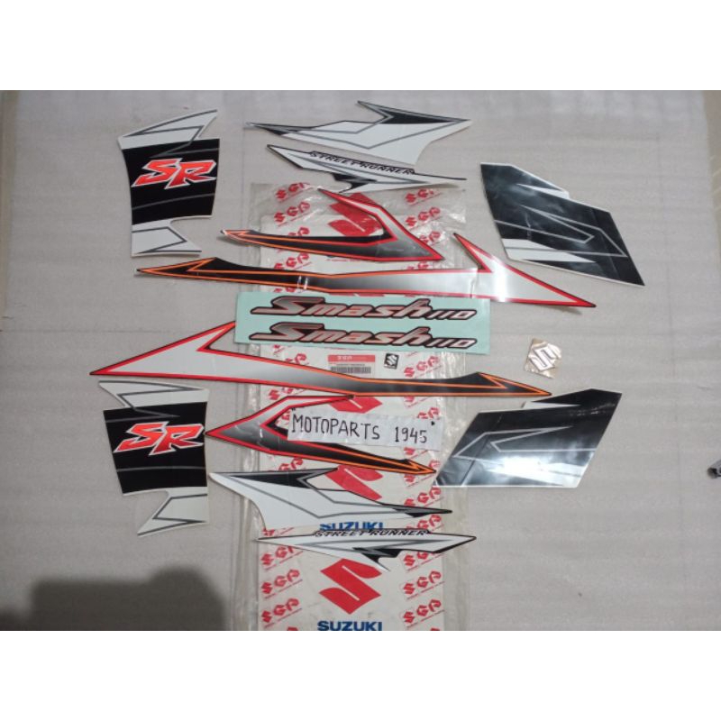 STIKER STRIPING BODY SUZUKI SMASH 110SR SET ORI SGP
