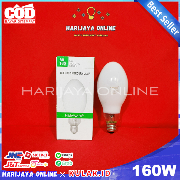 Lampu Mercury ML 160 Watt Himawari/Lampu Jalan/Lampu Jantung