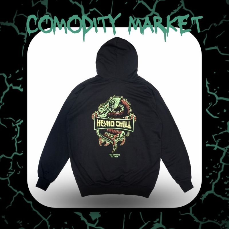 Heyho - Hoodie Pullover Dragon Heyho Chill Black, L