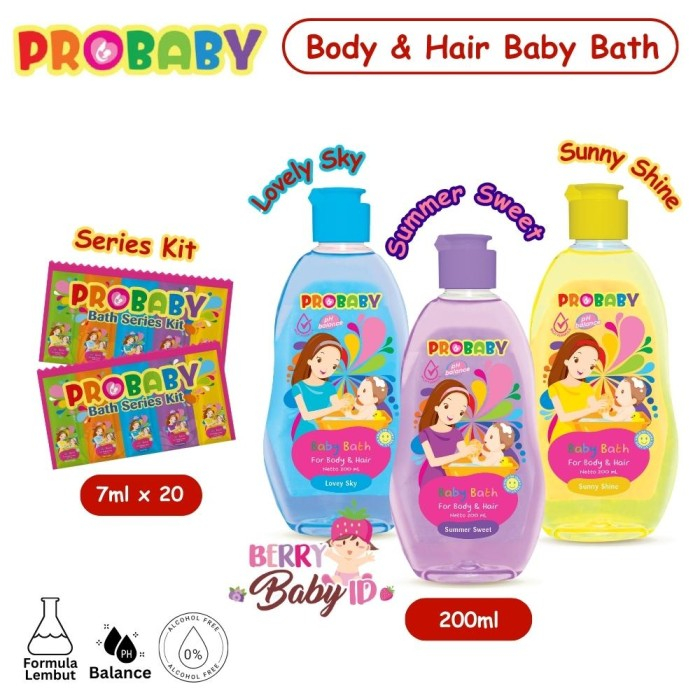 Berry Baby - Probaby Baby Bath Hair & Body Sabun Shampo Bayi Hypoallergenic