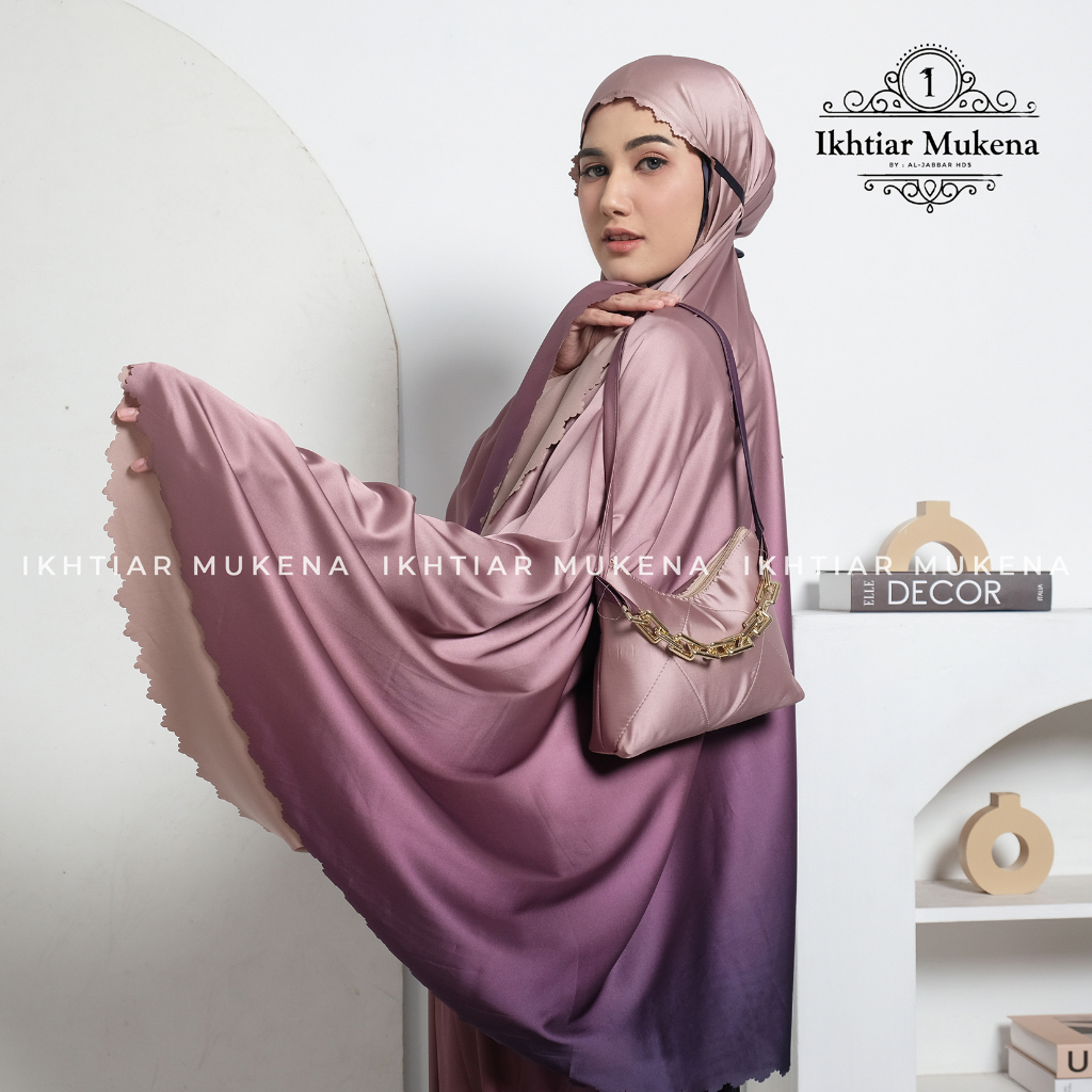 Mukena Dewasa Armani Silk Gradasi Mewah Ikhtiar Series