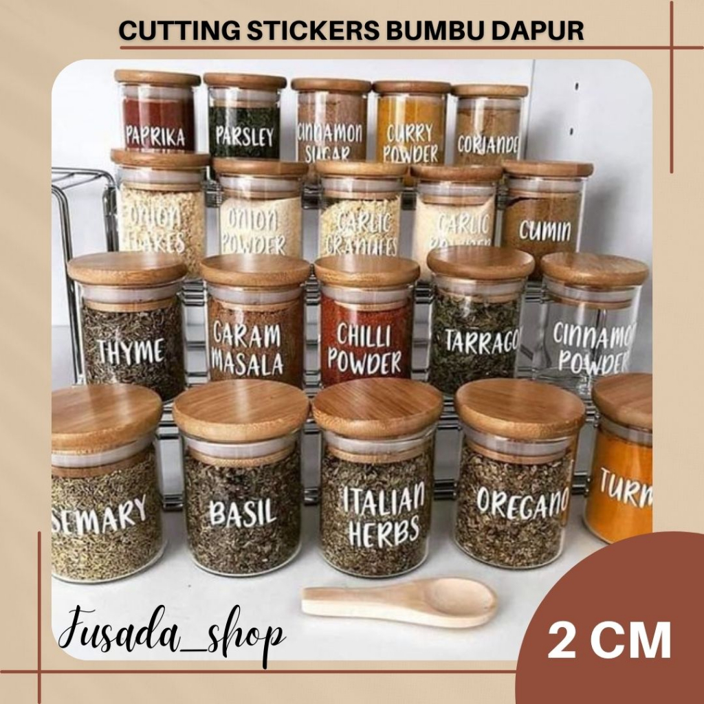 

(10 pcs) Sticker bumbu dapur / sticker label bumbu dapur / cutting sticker bumbu dapur murah