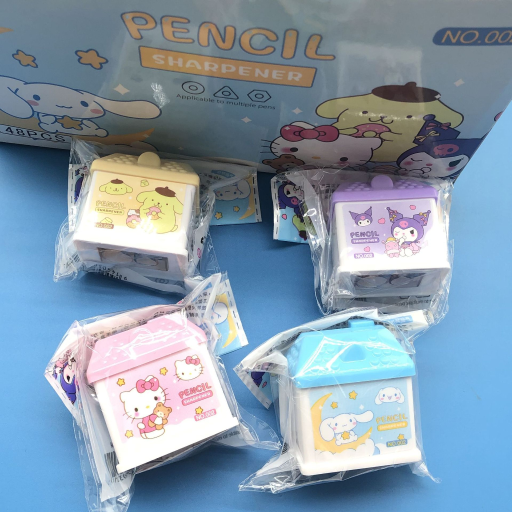 

Rautan Pensil Sanrio Rautan Pensil Anak Bentuk Rumah Kuromi My Melody Cinnamon Roll Pochaco