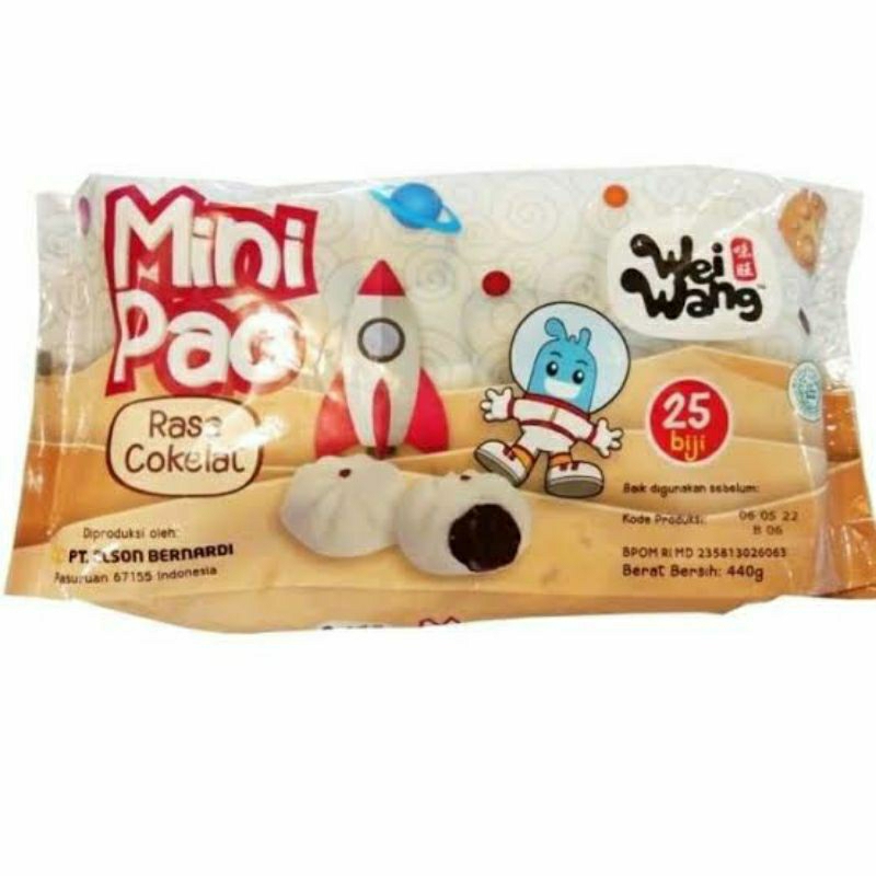 

Wei Wang Minipao Coklat isi 25 pcs