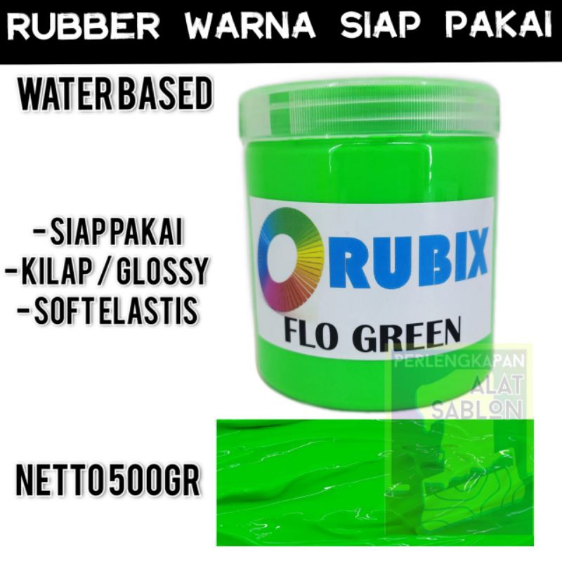 

RUBBER GL PASTA CAT AKRILIK WARNA FLO GREEN 500GR