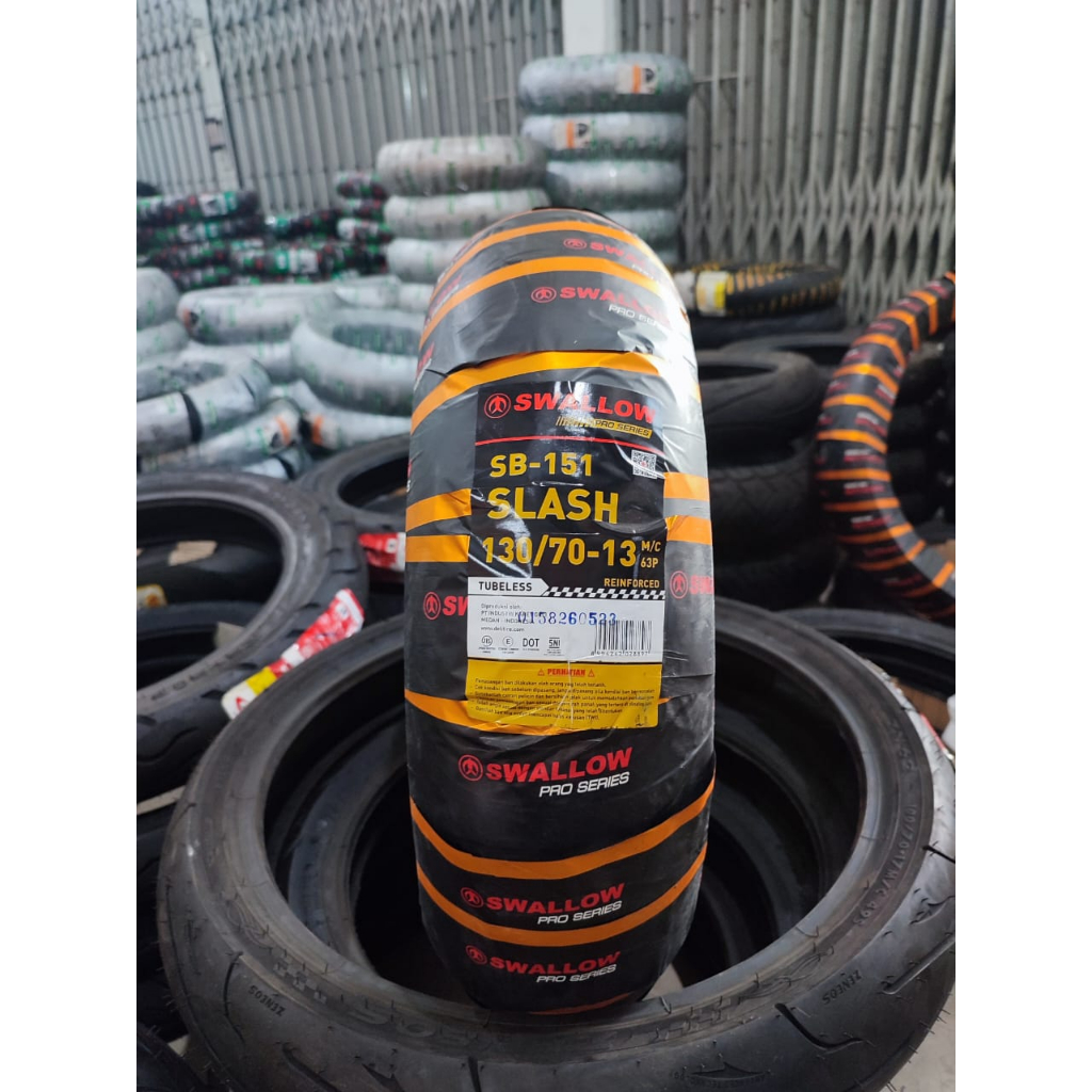 SWALLOW Ban Motor NMAX Ring 13 Uk 130/70-13 Tubeless Motor NMAX/ADV - SWALLOW SB-151 SLASH