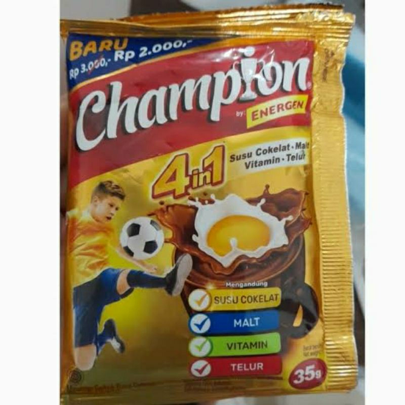 

Susu Sereal Champions 10 x 35 Gram