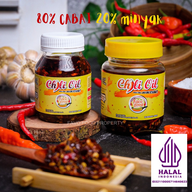 

Chili Oil Halal / Chili Oil Dimsum Favo Food 100ml 200ml