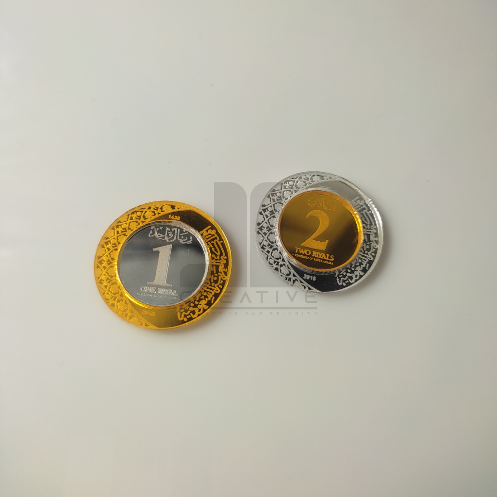 REPLIKA RIYAL KING SALMAN HIASAN MAHAR AKRILIK