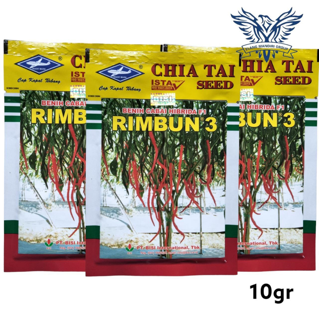 Rimbun 3 F1 10gr Benih Cabe Keriting Kapal Terbang Kastilo