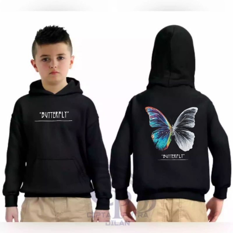Hoodie Anak/Hoodie Dewasa/Jaket Anak/Jaket Dewasa/Sweater Anak/Sweater Dewasa/Hoodie Kupu Kupu Butte