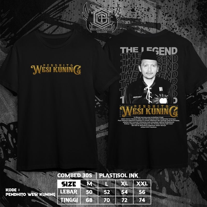 Kaos The Legend Pendhito Wesi Kuning