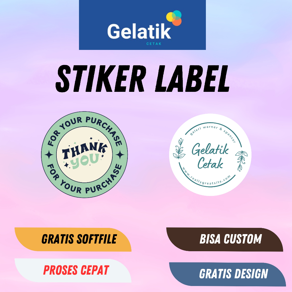 

Print Stiker Chromo Cut A3 / Cetak Stiker Label Kemasan Makanan Minuman Online Shop Murah