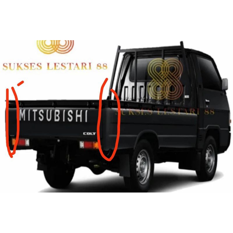 Panel sudut bak 2buah Mitsubishi L300 pick up, tulang pojok belakang
