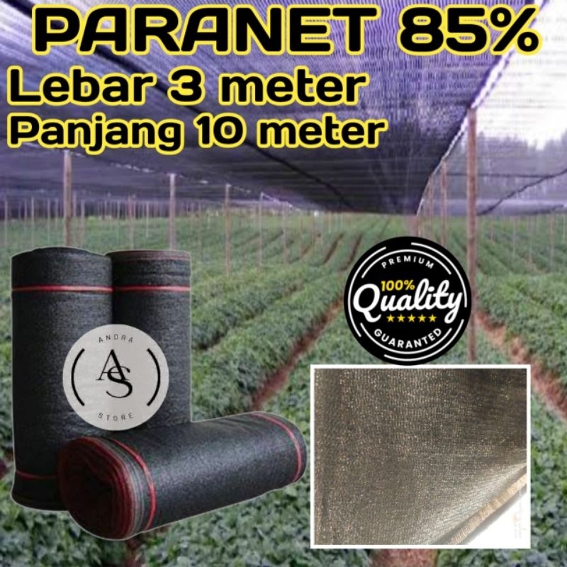 Paranet 85% lebar 3 meter panjang 10 meter