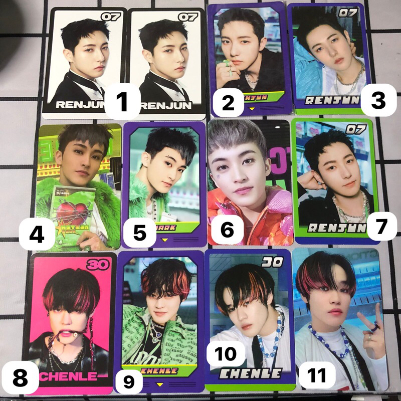PC Photocard NCT Dream Glitch Mode Mark Renjun Chenle Stiker Trading Card TC