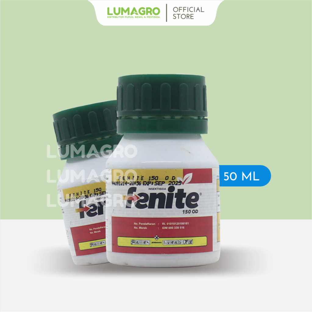 Insektisida Fenite 150OD 50ml Emamektin Benzoat Lufenuron Pembasmi Hama Penggorok Daun