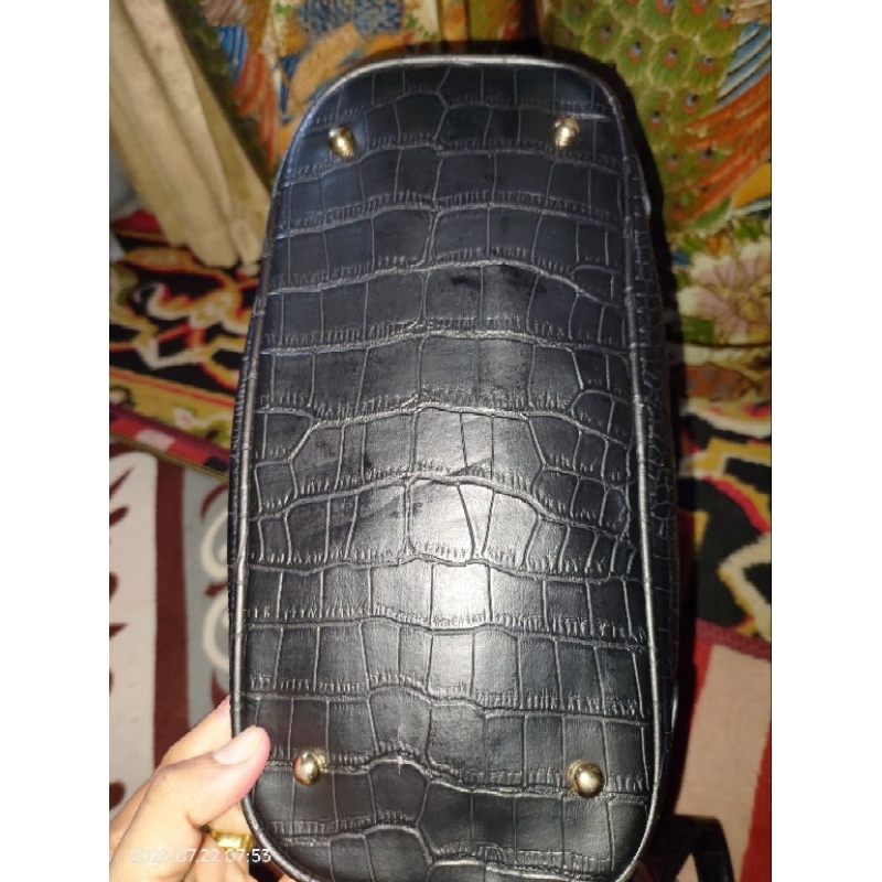 Tas ransel croco kulit second like new