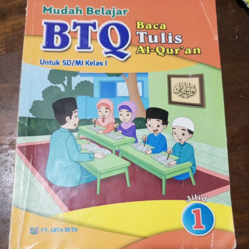 BTQ Baca Tulis Al-Qur'an CV Arya Duta SD/MI kelas 1